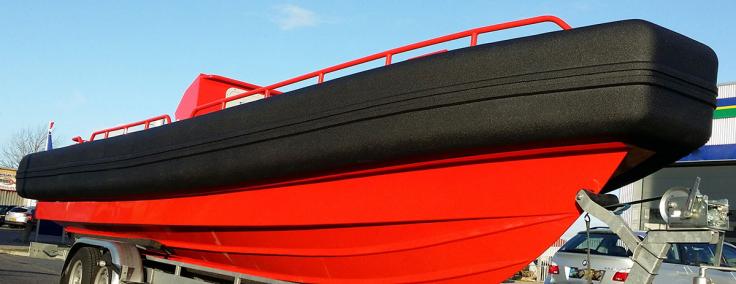 Maatwerk fenders voor werkboot Seahunter (Post workboats)